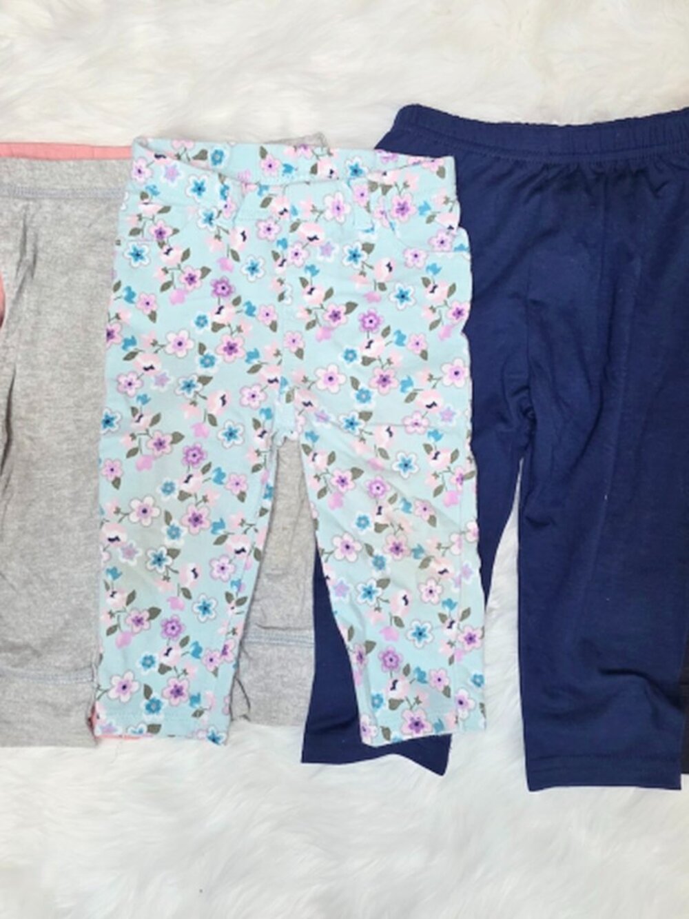 5 Pair Baby Girl Leggings Bundle 6-9M – Gerber, Honest, Garanimals & SHEIN